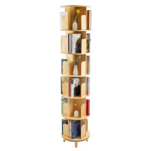 6 Tier Rotating Bookshelf,360 Revolving Corner Bookcase,Floor-Standing
