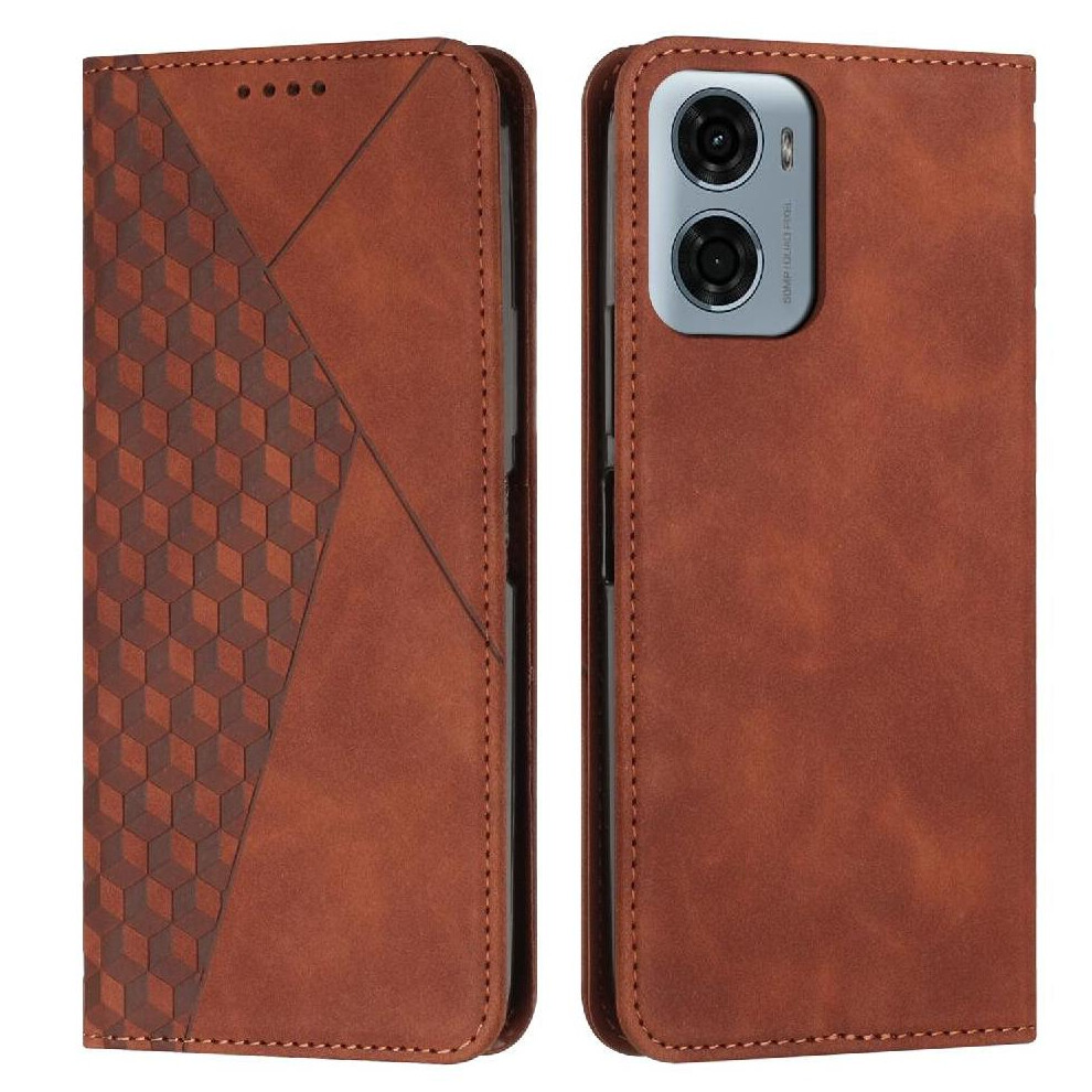 (Brown) Flip Case For Motorola Moto G05 Card Insertion Pu Leather Kickstand Wallet Brown 764563405312