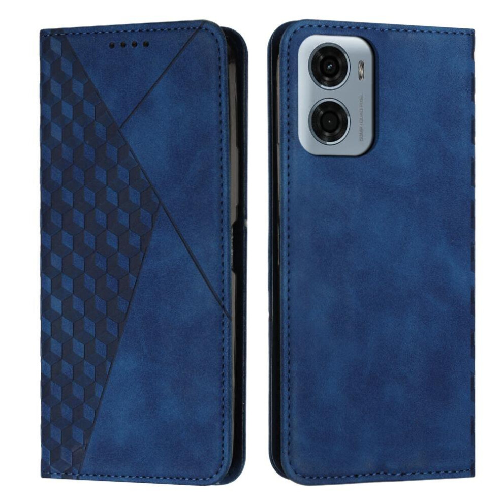 (Blue) Flip Case For Motorola Moto G05 Card Insertion Pu Leather Kickstand Wallet Blue 764563405336