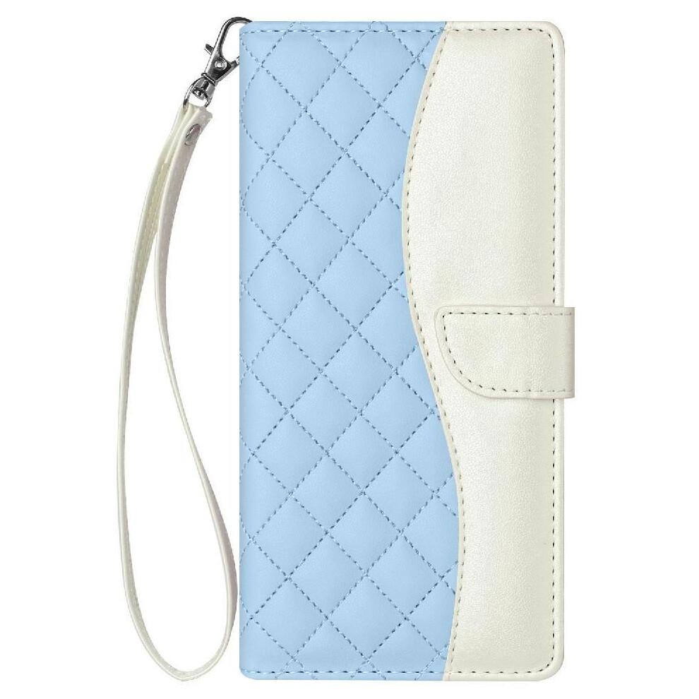 (Light ) Flip Case For Oneplus 8T Card Slots Holder Light Color Wrist Strap Wallet Protection Magnetic Blue 764563405565