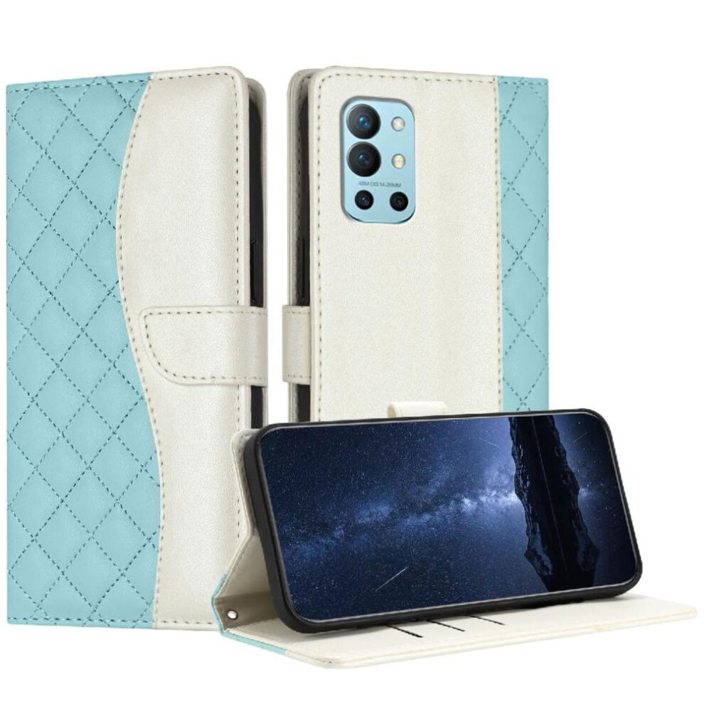 (Green) Flip Case For Oneplus 8T Card Slots Holder Light Color Wrist Strap Wallet Protection Magnetic Green 764563405596