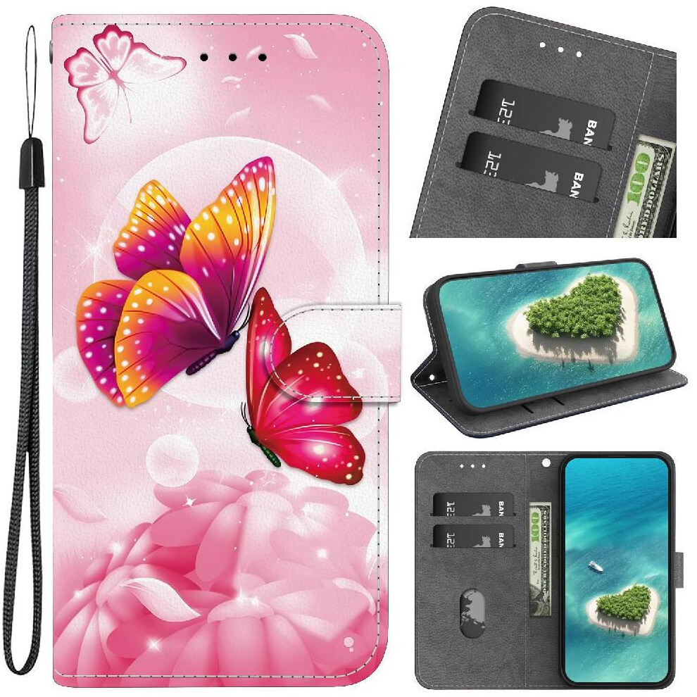 (C2) Compatible With Motorola Moto G35 Case Pu Leather Pattern Cover Card Slot Kickstand Card Slots 764563406517