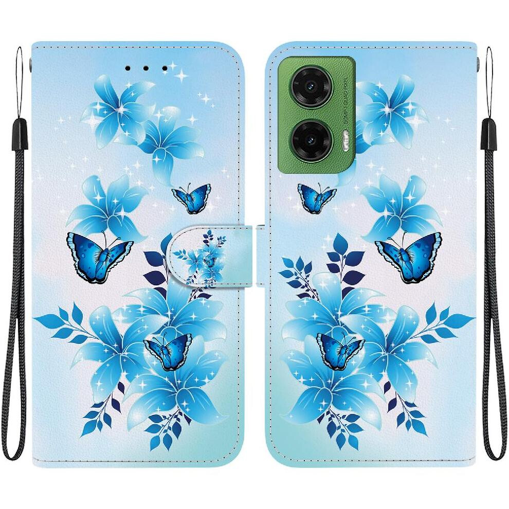(Ohter) Compatible With Motorola Moto G35 Case Pu Leather Pattern Cover Card Slot Kickstand Card Slots 764563406531