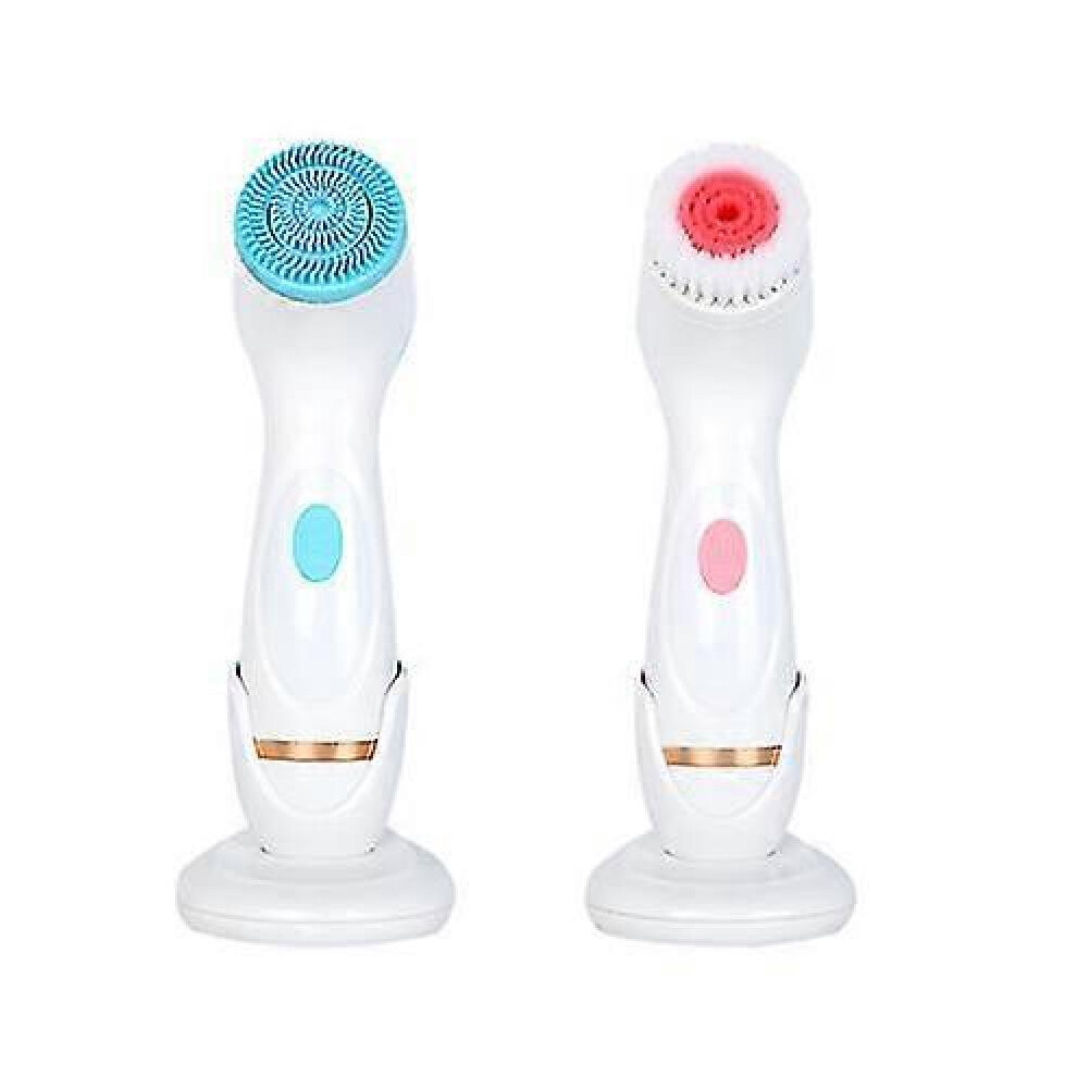 3 in 1 Electric Facial Cleansing Brush, Soft Bristle Electric Facial Cleanser Pore Cleaner Facial Cleanser