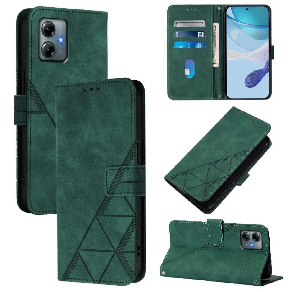 Photos - Case   for Motorola Moto G Power  Wallet Cover Flip Folio Book Protective Credit Card Holder Pu Leather 2025(Green)