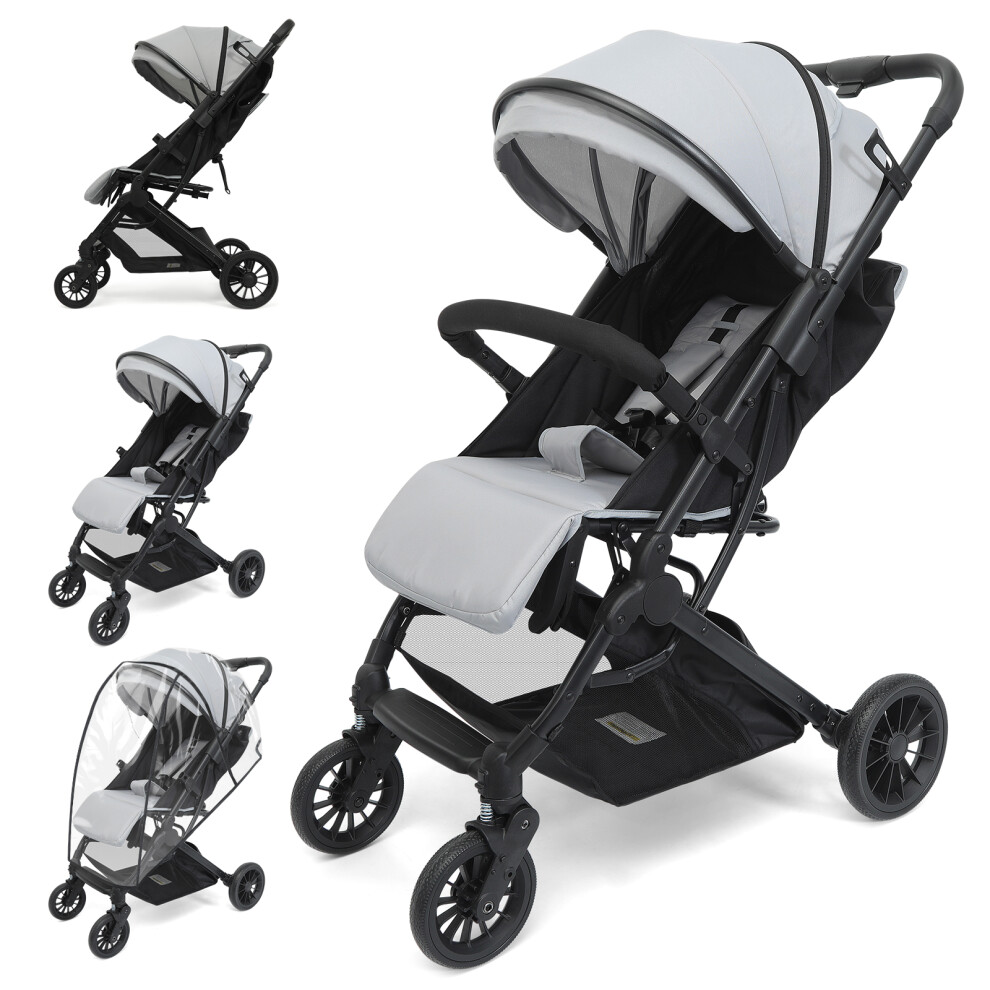 Baby Stroller Portable Lightweight Adjustable Baby Pushchair Raincover