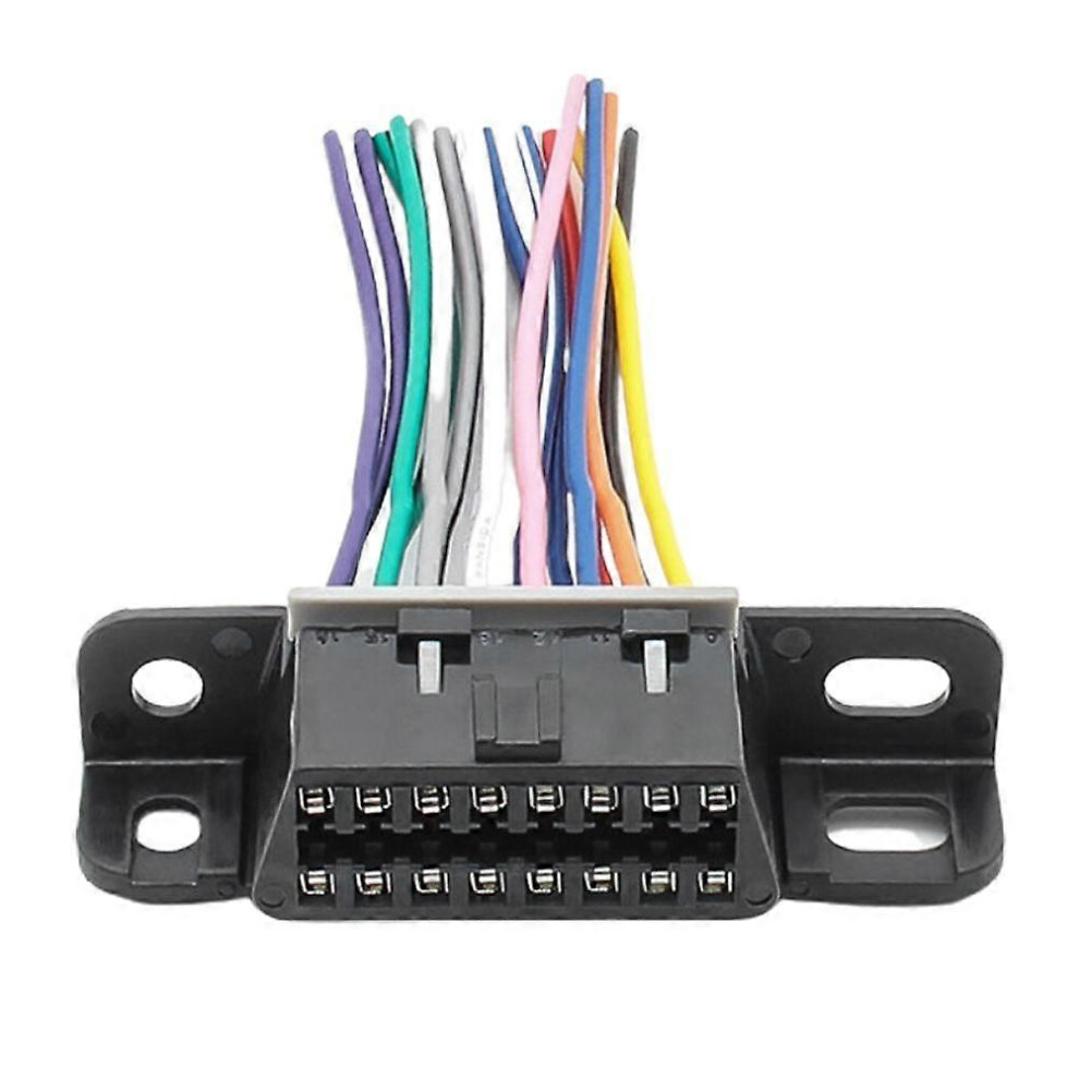 (As Show, One Size) 16 Pin Obd2 Cable Female Extension Connector Obd2 Adapter Cable 6909775554227