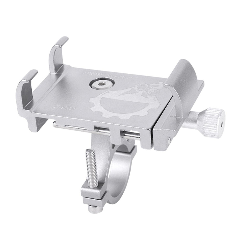 (As Show, One Size) Bicycle Mobile Phone Mount Aluminium Motorcycle Scooter Handlebar Phone Holder For 3.0 - 6.8 Inches 6909775561003