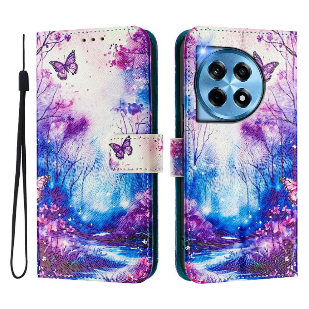 (C3 ) Compatible With Oneplus 12R 5G Case Pu Leather With Credit Slot Pattern Flip Cover Wallet 764563408917