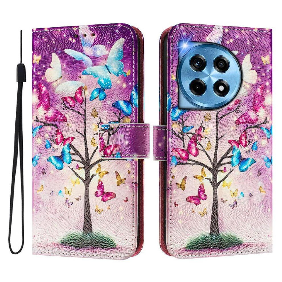 (C2) Compatible With Oneplus 12R 5G Case Pu Leather With Credit Slot Pattern Flip Cover Wallet 764563408900