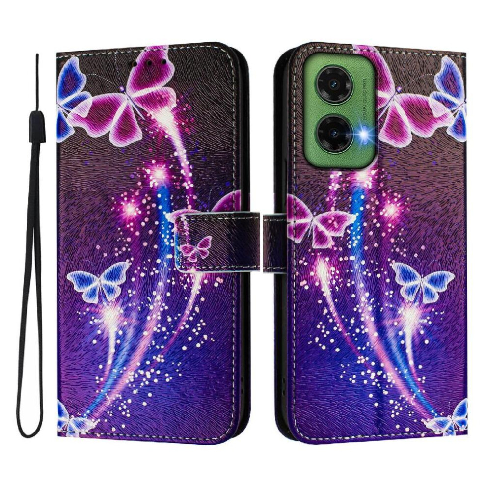 (C1 ) Case For Motorola Moto G35 Pu Leather With Credit Slot Wallet Pattern Flip Cover 764563409853