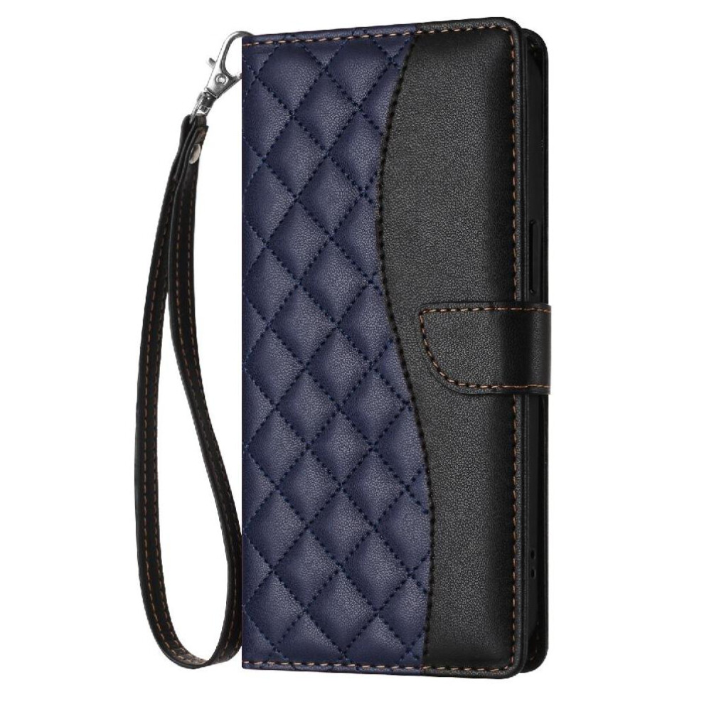 (Blue) Flip Case For Oneplus 8T Wrist Strap Wallet Protection Card Slots Holder Pu Leather Magnetic Blue 764563411429