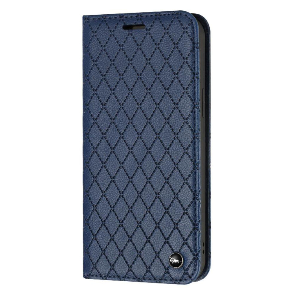 (Blue) Case For Iphone 16E Card Slots Holder Flip Business Magnetic Shell Wallet Blue 764563411443