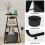 ELECWISH LED Side Table 2-Tier Storage Coffee End Table with Charging Station 7