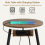 ELECWISH LED Side Table 2-Tier Storage Coffee End Table with Charging Station 5
