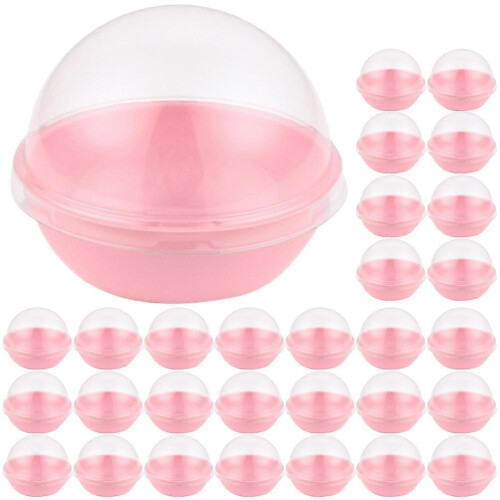 (As show, One size) 100Pcs Mini Cupcake Containers Cake Packaging Boxes Single Moon Cake Container with Dome Lid