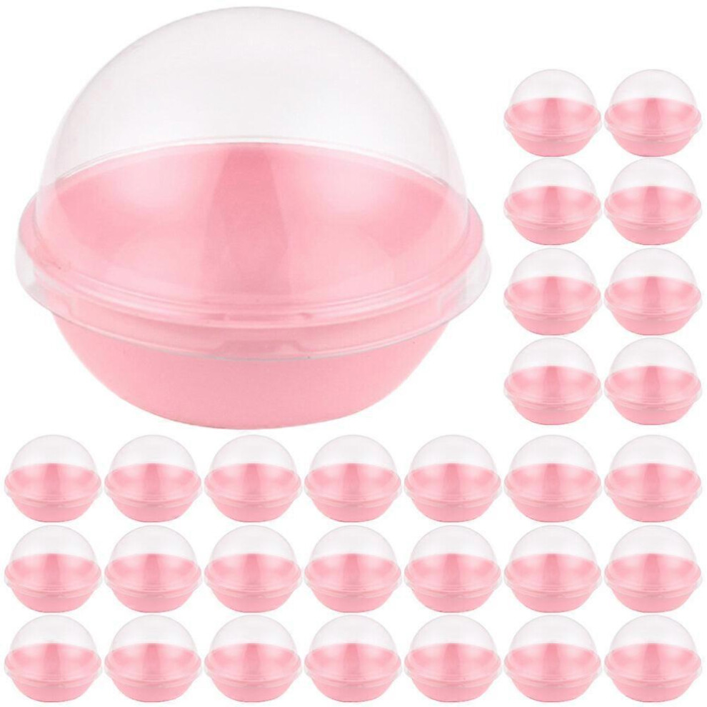 Kricely (As Show, One Size) 100Pcs Mini Cupcake Containers Cake Packaging Boxes Single Moon Cake Container With Dome Lid