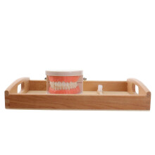 (As show, One size) 1 Set Children Brushing and Washing Kit Toy Wooden Early Educational Toy
