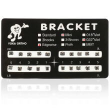 (As show, One size) 20Pcs Professional Dental Orthodontic Brackets Dental Brace Tooth Brackets Teeth Brace Supplies
