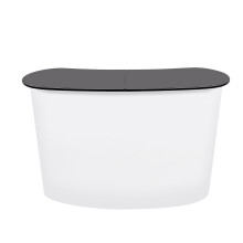 130*40*90cm Floor-Standing Reception Table Portable for Promotions Exhibitions