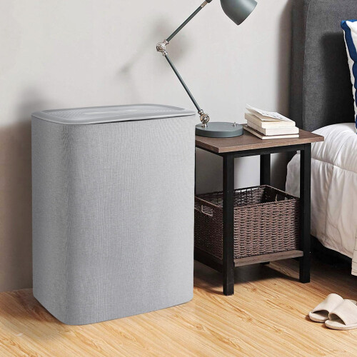 90L Laundry Basket with 2 Removable Laundry Bags Separation Basket 1