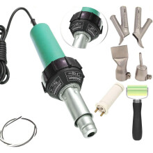 1600W Plastic Welder Hot Air Gun Torch Welding Heat Gun Handhold Rod with Speed Nozzles Pistol Hot Gas Pistol