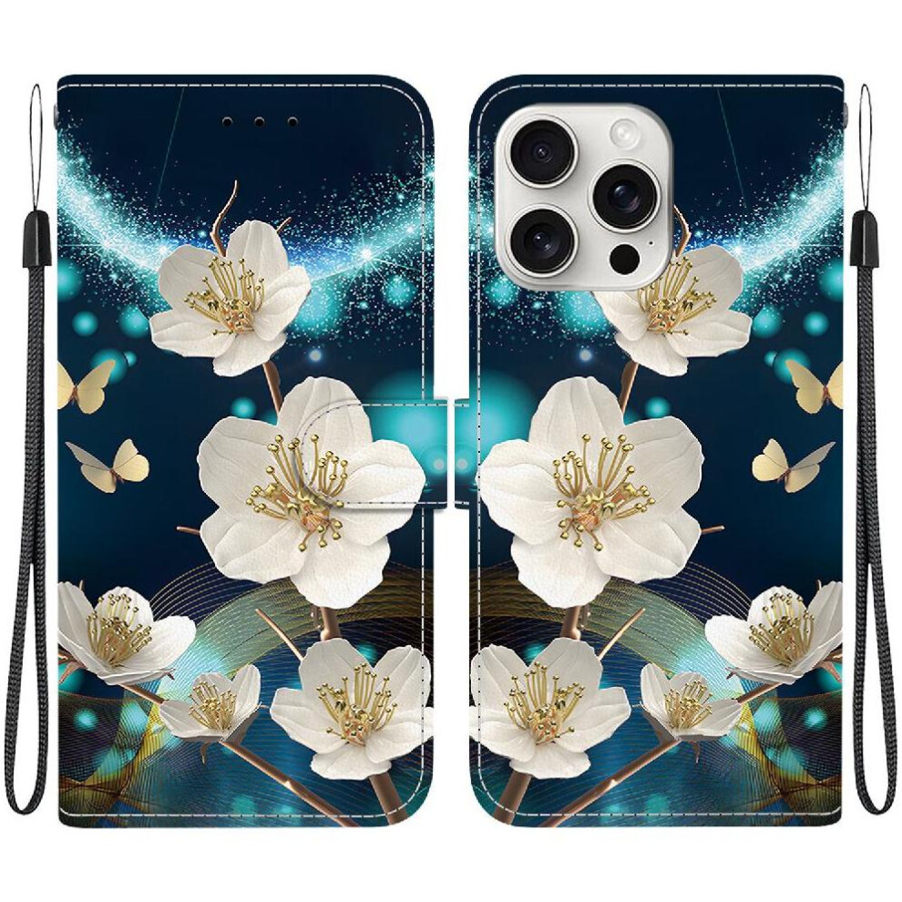 (C3 ) Flip Case For Iphone 16 Pro Max Card Slot Kickstand Pu Leather Pattern Cover Card Slots Wallet 764563413003