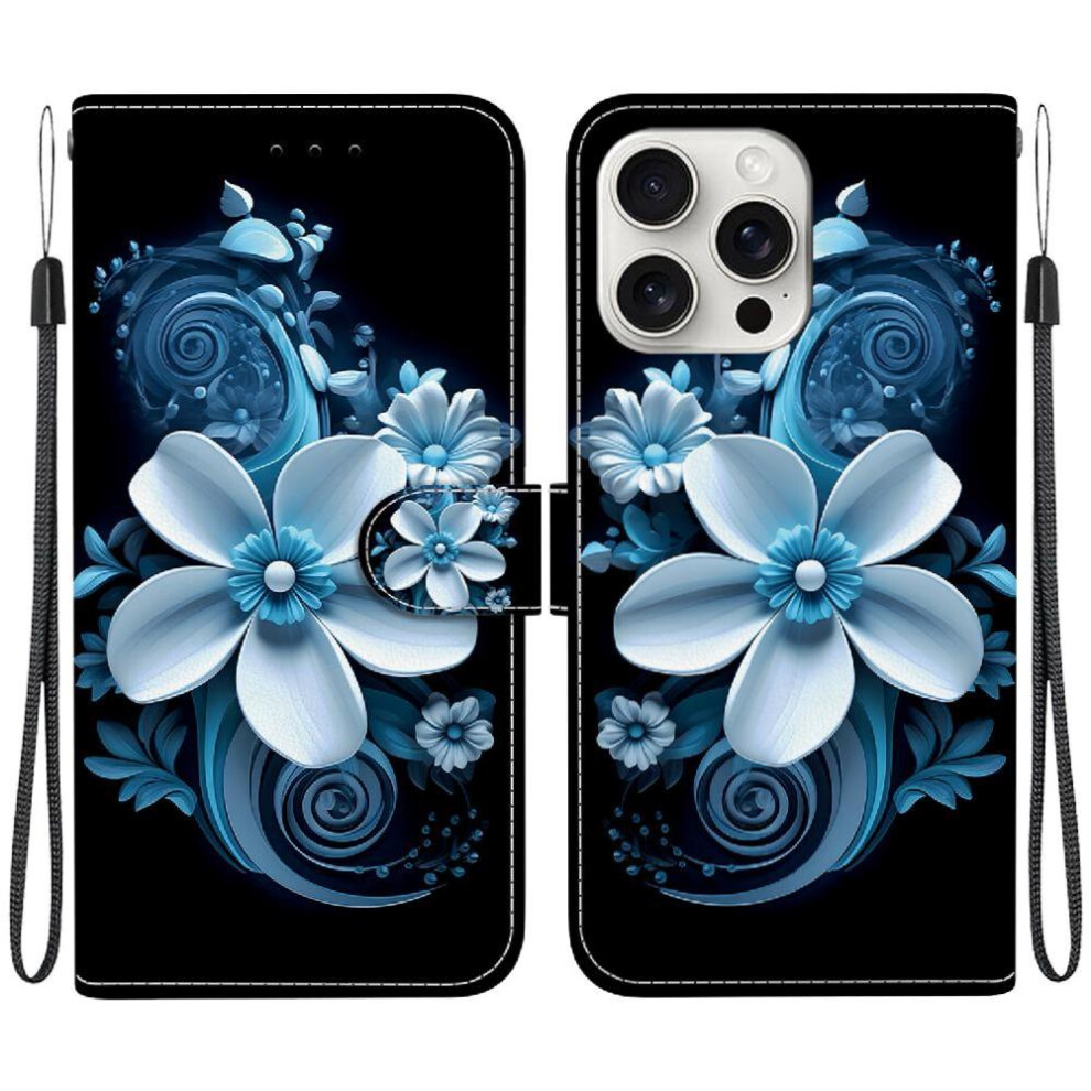 (C5 ) Compatible With Iphone 16 Pro Case Card Slot Kickstand Pu Leather Pattern Cover Card Slots 764563413164