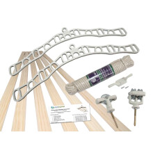 (6 Lath White, 1.8m) Pulley Clothes Airer Ceiling Maid Victorian Laundry Rack Maiden Kitchen Dryer 4,6,7 Laths with & without laths