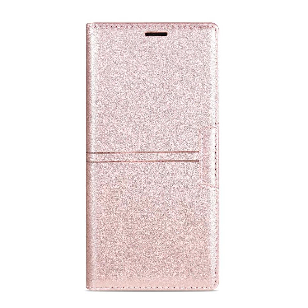 Photos - Case  Compatible with iphone 16 Pro Max  Kickstand Card Holder Pu Leather Magnetic Closure Protective Cover(Rose Gold )