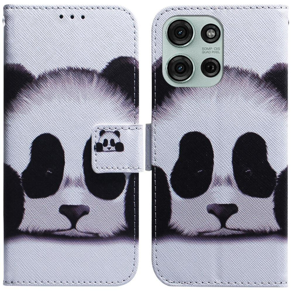 (C8 ) Flip Case For Motorola Moto G75 Painted Wallet Magnetic Closure Card Slots Pu Leather 764563417988