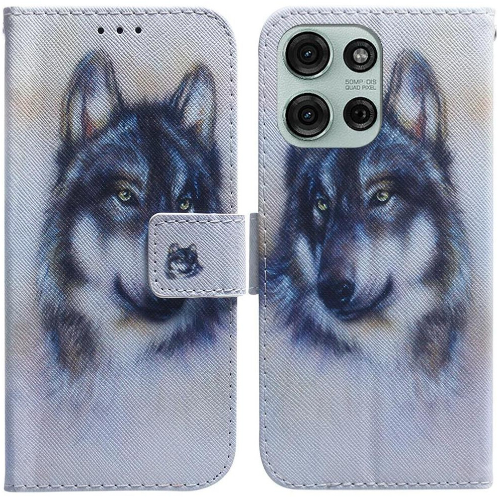 (C1 ) Flip Case For Motorola Moto G75 Painted Wallet Magnetic Closure Card Slots Pu Leather 764563417919