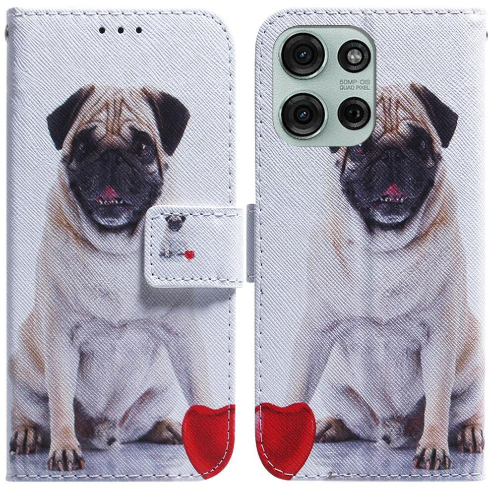 (C5 ) Flip Case For Motorola Moto G75 Painted Wallet Magnetic Closure Card Slots Pu Leather 764563417957