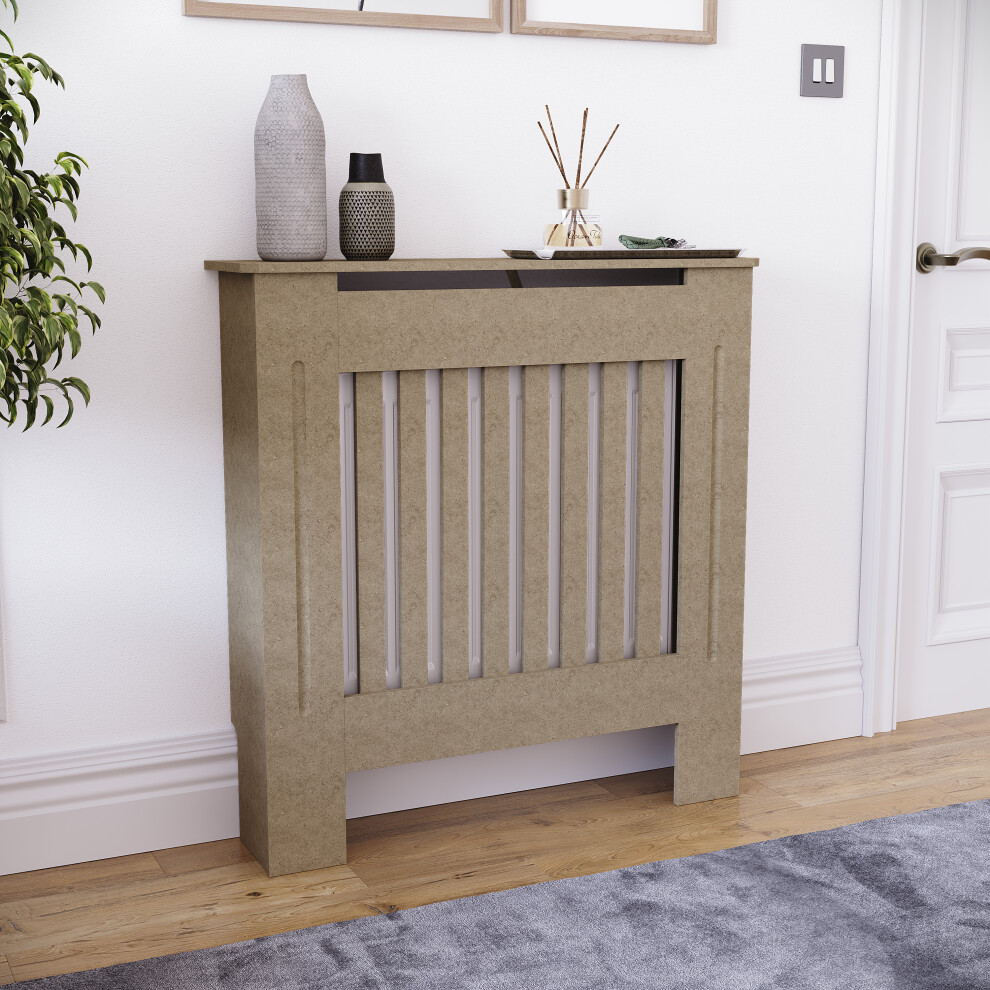 (Small) Chelsea Radiator Heater Cover Slatted Unfinished 5063432051496