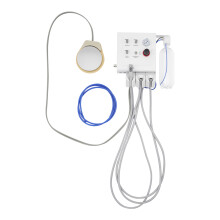 Hanging Portable Dental Turbine Unit W/ 4-Holes Mobile Tubings+Triple Way Syringe