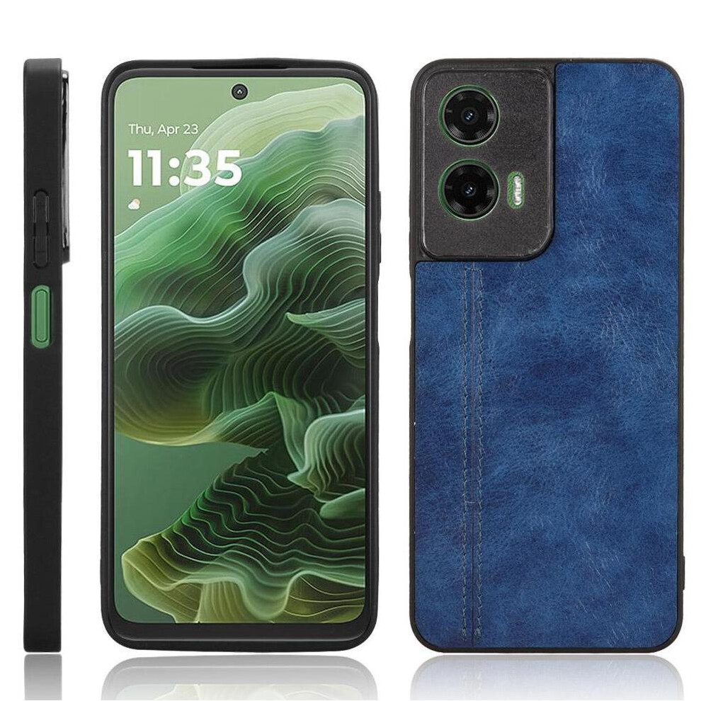 (Blue) Lightweight Case For Motorola Moto G35 Shockproof Contracted Design Classic Lightweigh Slim Blue 764563421275