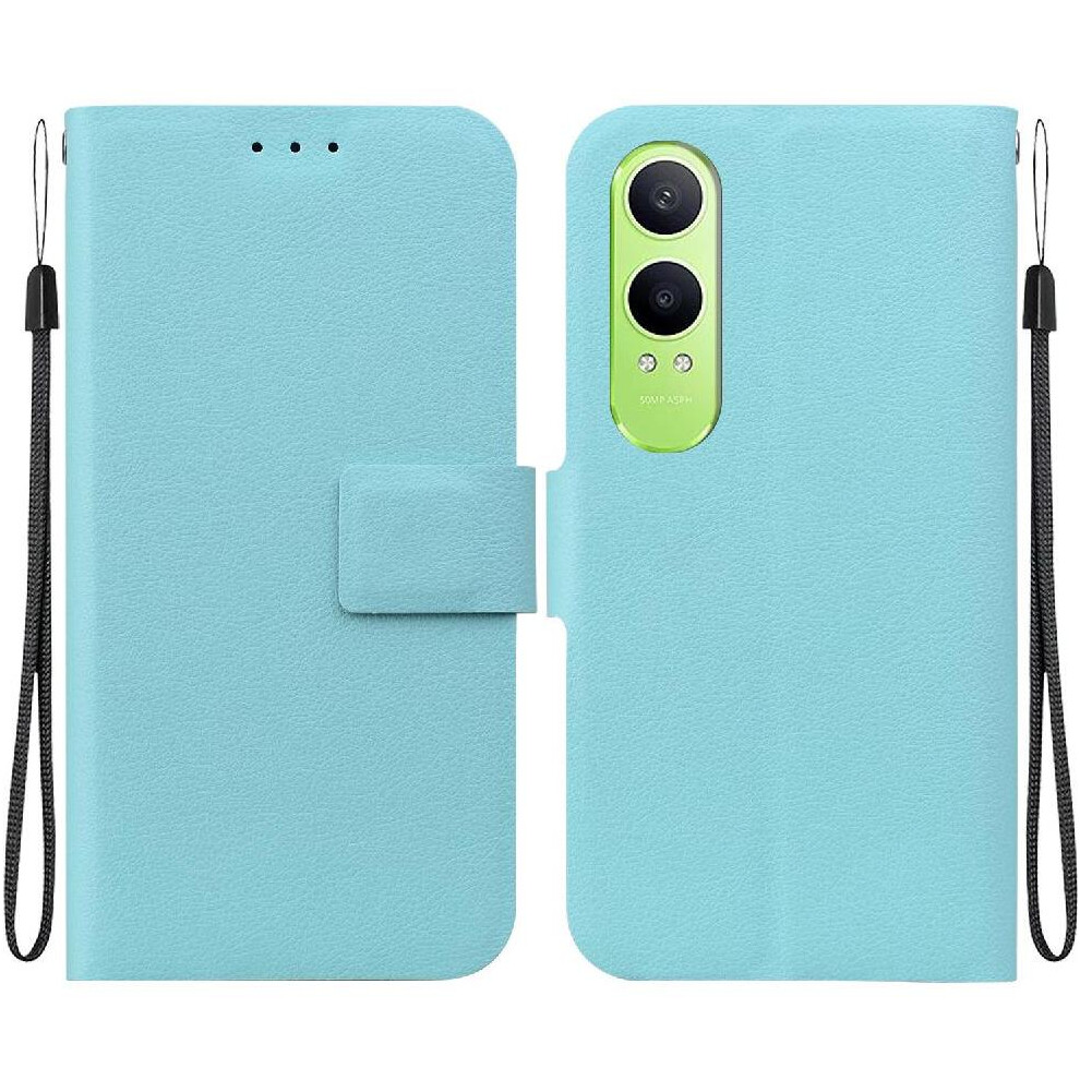 (Green) Flip Case For Oneplus Nord Ce4 Lite With Buckle With Card Slot Pure Colour Kickstand Pu Leather Green 764563421503