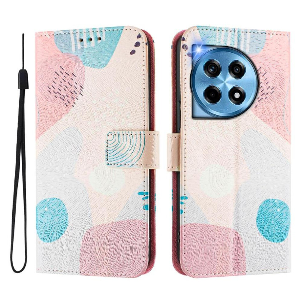 (C5 ) Case For Oneplus 12R 5G Flip Pu Leather Card Holder Wallet Cover Pattern With Credit Slot 764563421893