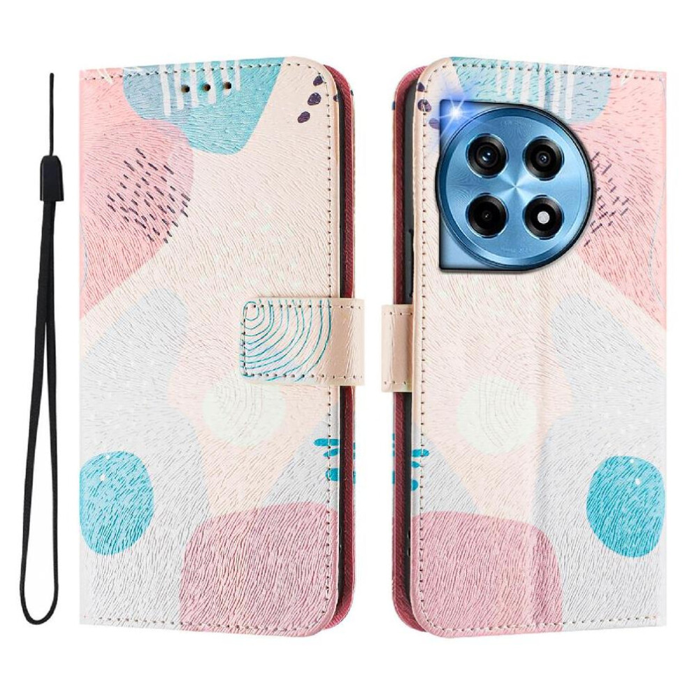 (C5 ) Case For Oneplus 12 5G Pattern Card Holder Flip Pu Leather Wallet Cover With Credit Slot 764563421954