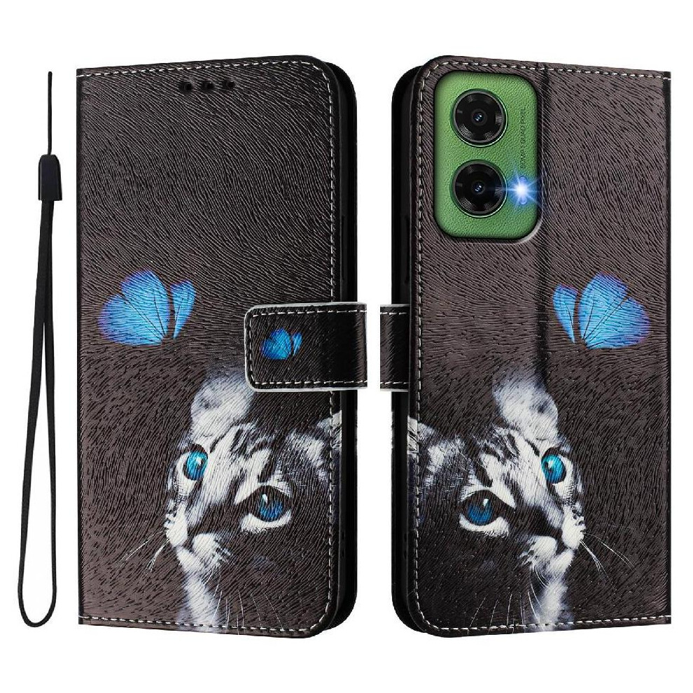 (Ohter) Case For Motorola Moto G35 Wallet Cover Flip Pu Leather Card Holder Pattern With Credit Slot 764563422289