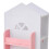 Living And Home (White+Pink) 4-Tier Castle Kids Rotating Bookshelf 5