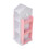 Living And Home (White+Pink) 4-Tier Castle Kids Rotating Bookshelf 4