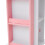Living And Home (White+Pink) 4-Tier Castle Kids Rotating Bookshelf 6