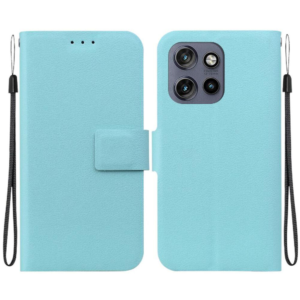 (Green) Flip Case For Motorola Thinkphone 25 With Buckle With Card Slot Pure Colour Pu Leather Kickstand Green 764563422586