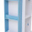 Living And Home (White+Blue) 4-Tier Castle Kids Rotating Bookshelf 6