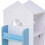 Living And Home (White+Blue) 4-Tier Castle Kids Rotating Bookshelf 5