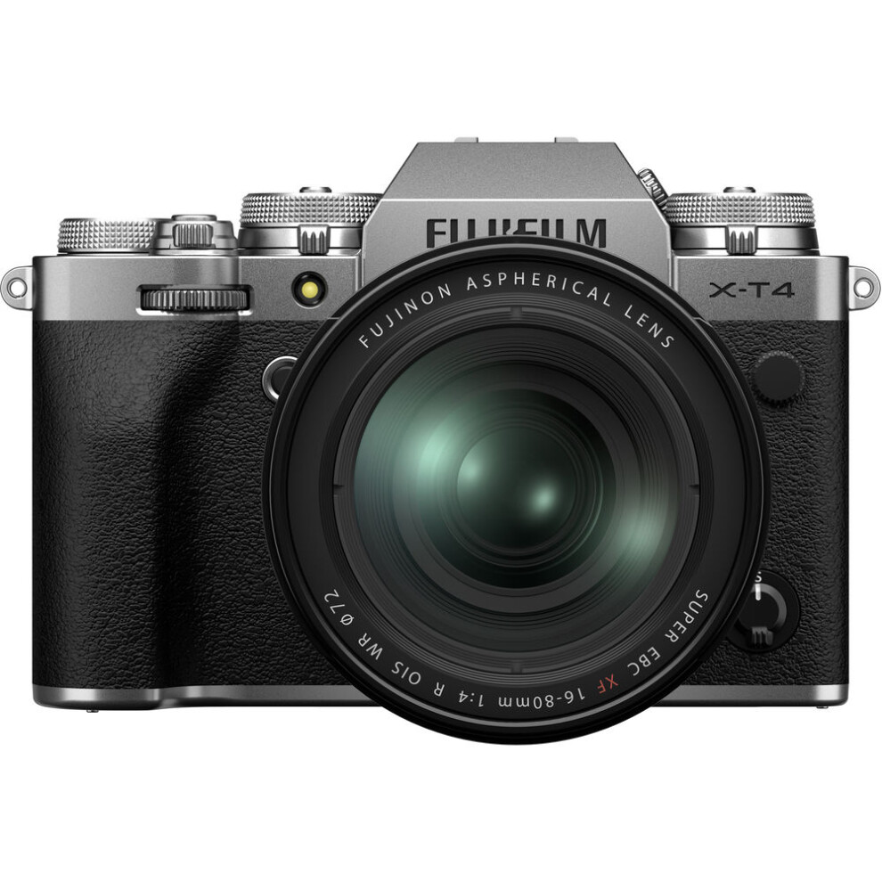 Fujifilm X-T4 Mirrorless Camera with 16-80mm Lens - Silver