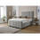 Snugg Furniture (Double 4Ft, Silver) Lisbon Plush Velvet Upholstered Bed 1
