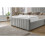 Snugg Furniture (Double 4Ft, Silver) Lisbon Plush Velvet Upholstered Bed 4