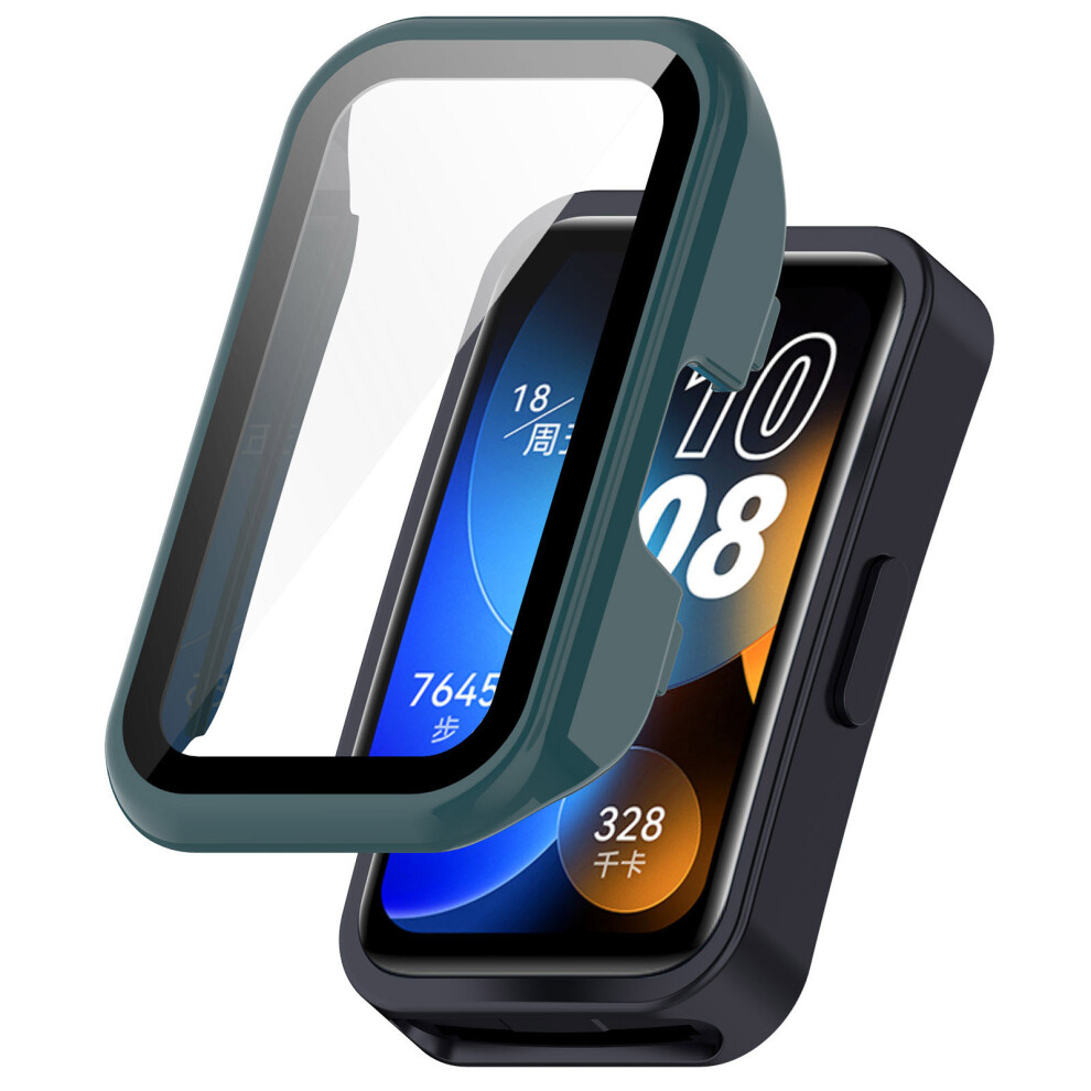 Watch Case For Huawei Band 10/10 Nfc/9/9 Nfc/8/8 Nfc All-In-One Protective Case Pine Needle Green Green,Not,Specified 688249428979